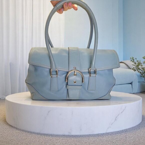 Coach Handbags - COACH Vintage Soho Satchel in pastel blue Y2k